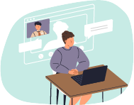 対面会議・電話連絡も対応