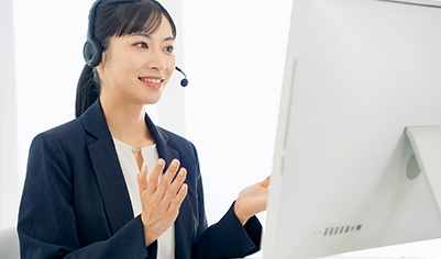 窓口によるサポートが可能